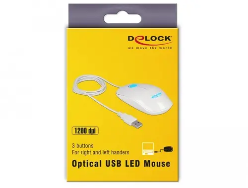Оптична мишка DeLock, 1200 dpi  - image 3
