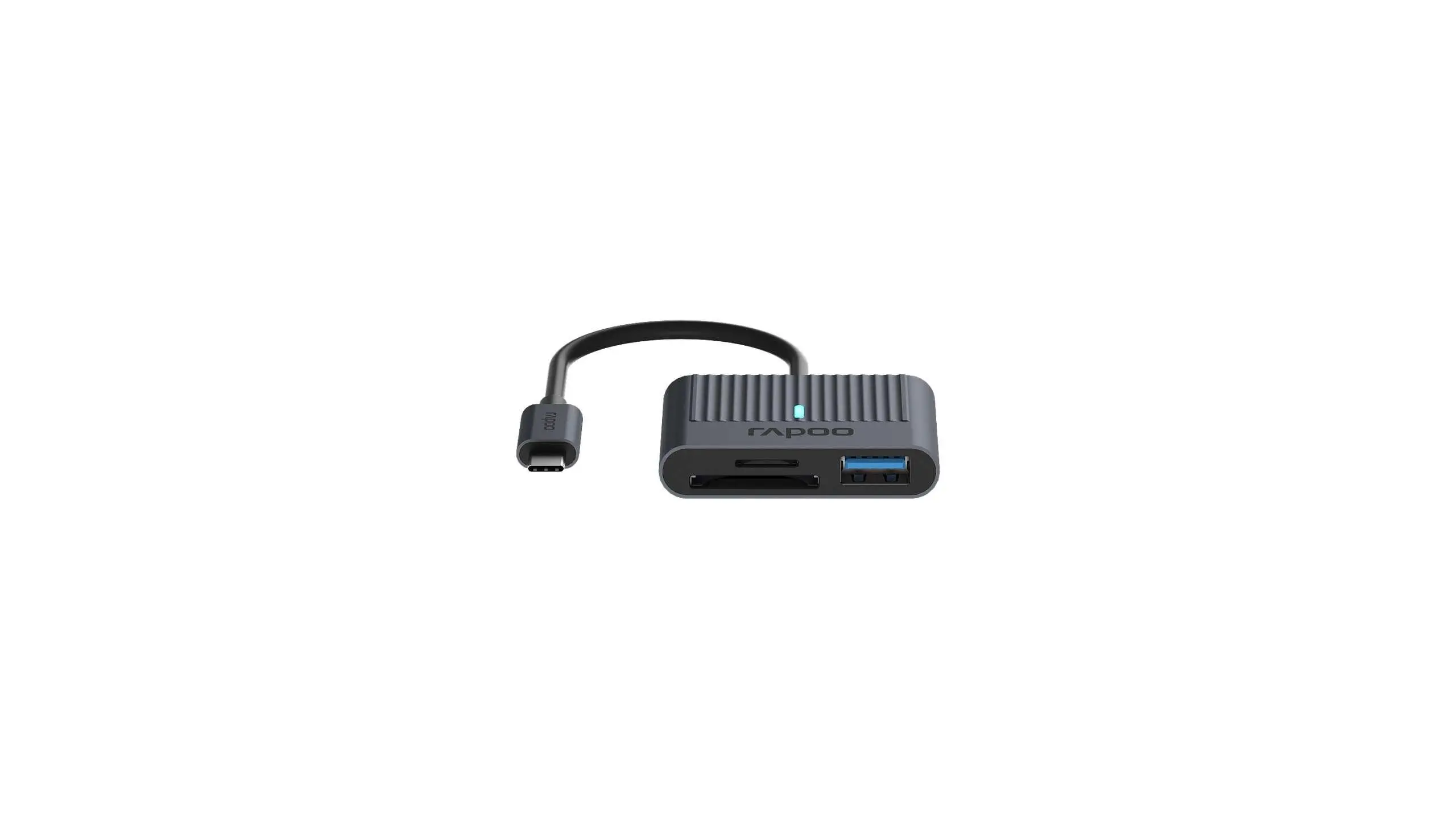 Четец за карти Rapoo UCR-3001, USB-C, Черен - image 1