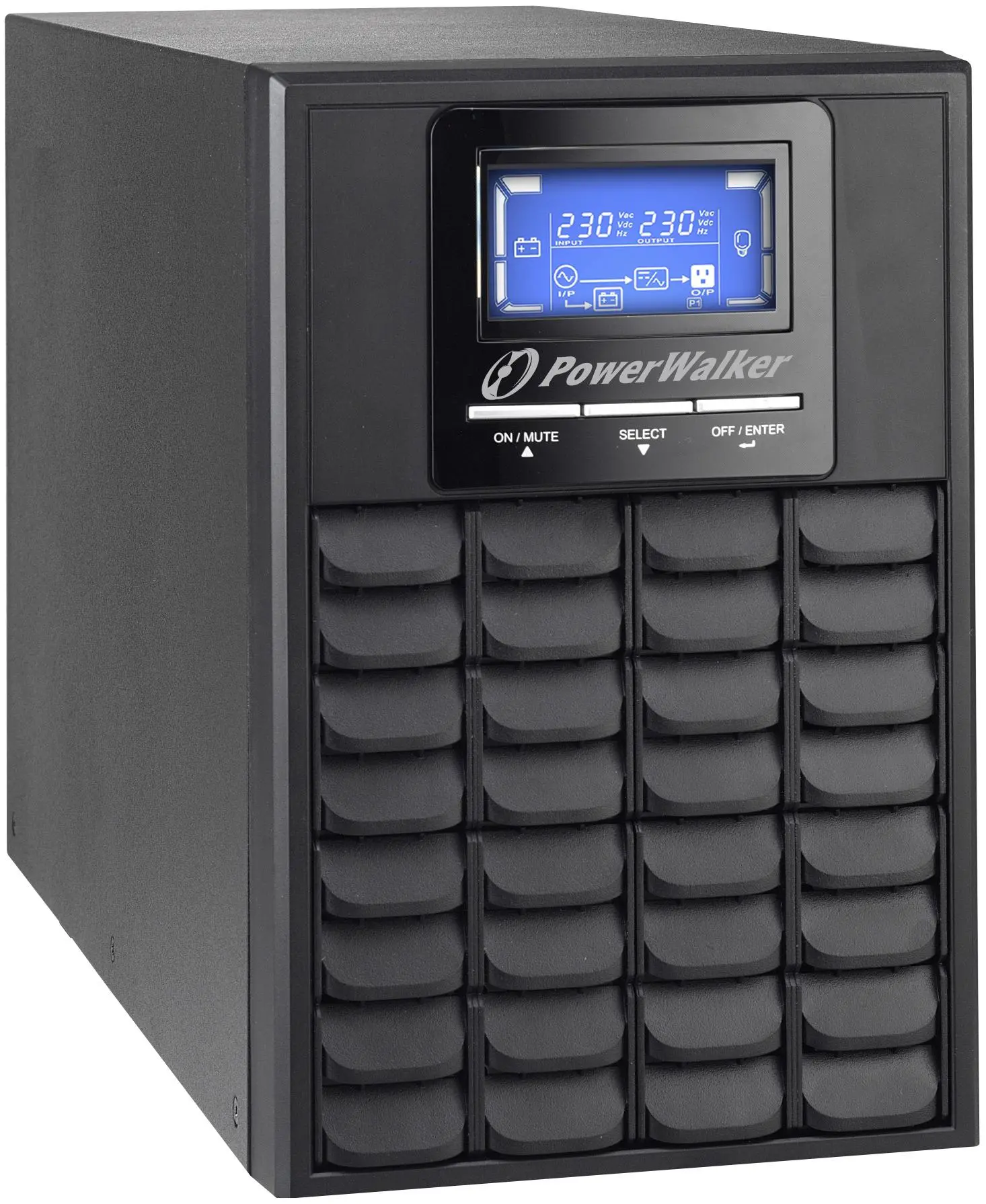 UPS POWERWALKER VFI 1000C LCD, 1000VA, On-Line - image 1