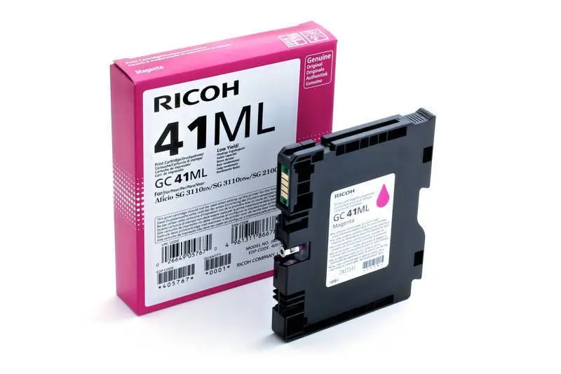 Μελάνι τζελ RICOH GC 41ML, GelJet SG 2100N/2100DN, 600 σελίδες, Ματζέντα