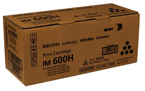 Κασέτα τόνερ Ricoh IM 600H, Για Ricoh P801, IM600F, 40000 αντίγραφα, Μαύρο Κασέτα τόνερ Ricoh IM 600H, Για Ricoh P801, IM600F, 40000 αντίγραφα, Μαύρο