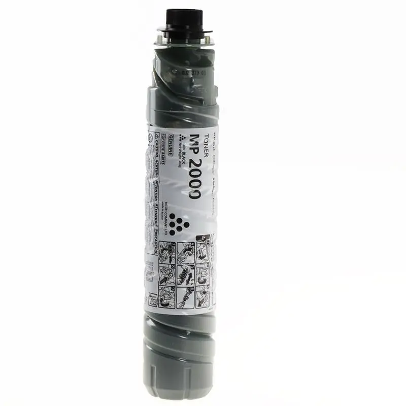 Sticlă de toner pentru RICOH MP2000, 1230D, 9000 de copii, Negru