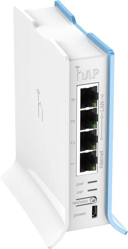 Ασύρματο Access Point MikroTik hAP lite RB941-2nD-TC, 32MB RAM, 4xLAN, ενσωματωμένο 2.4Ghz 802.11b/g/n, tower case - image 1