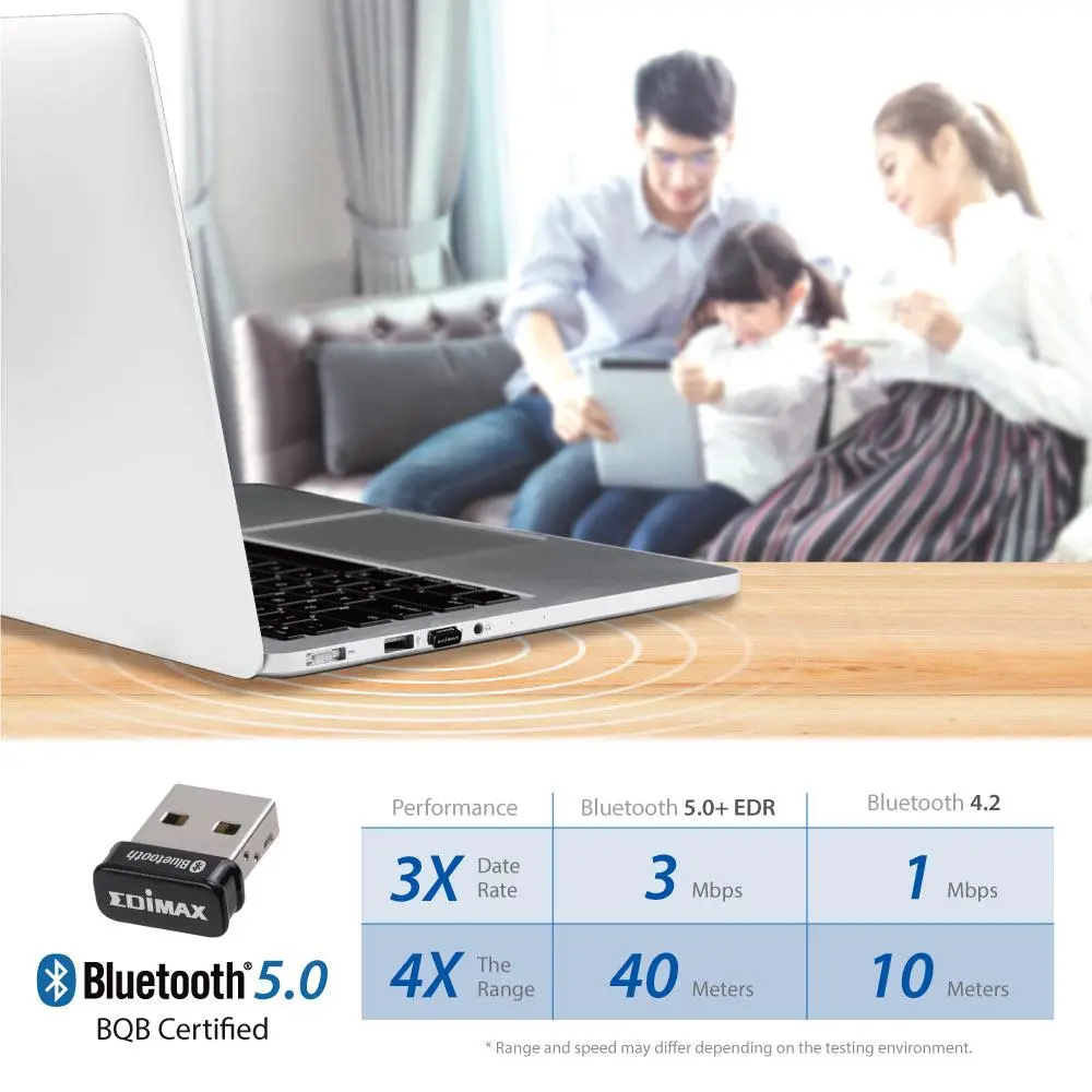 Edimax BT-8500 Adaptor nano Bluetooth, USB, versiunea 5.0 - image 1