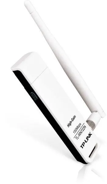 Безжичен адаптер TP LINK TL-WN722N, USB, 2T2R, 2.4Ghz, 802.11n/g/b