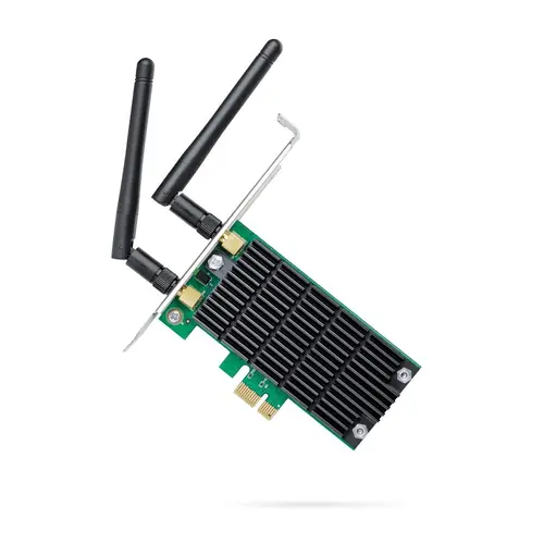 Adaptor wireless TP-LINK Archer T4E, AC1200 dual band, PCI-EX, două antene externe - 1