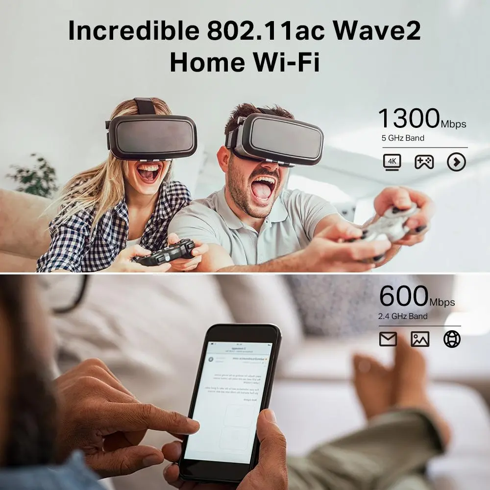 Безжичен рутер TP-Link Archer C80 AC1900, 2.4/5 GHz, 600 - 1300 Mbps, 10/100/1000 - image 5