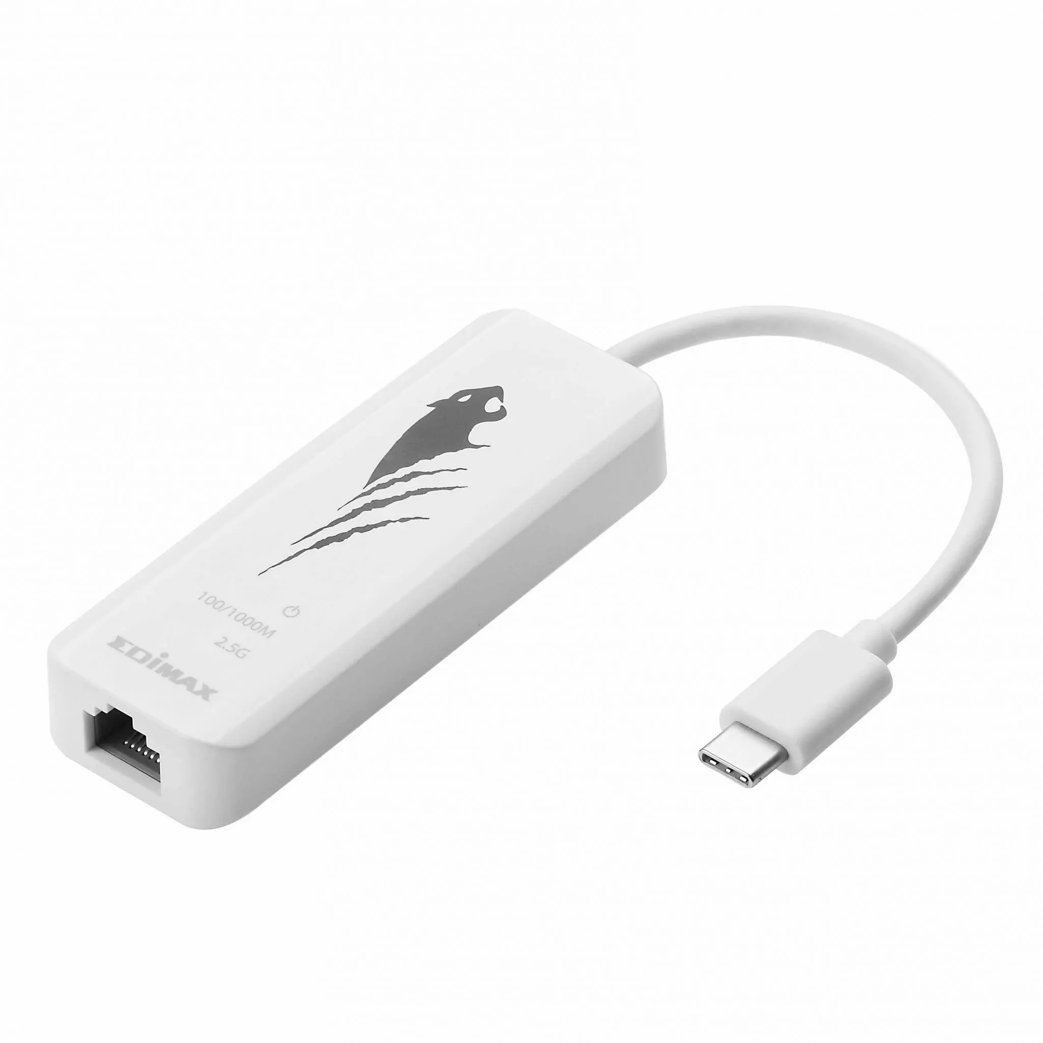 Placă de rețea EDIMAX EU-4307, USB-C, 2.5 Gigabit Ethernet, Alb