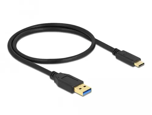 Кабел Delock USB-C мъжко - USB 3.2 A мъжко, 0.5 м - image 1