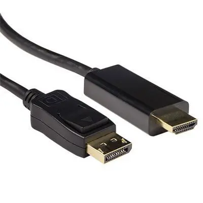Кабел ACT AK3991, DisplayPort мъжко - HDMI-A мъжко, 3 м, Черен, булк опаковка - image 1