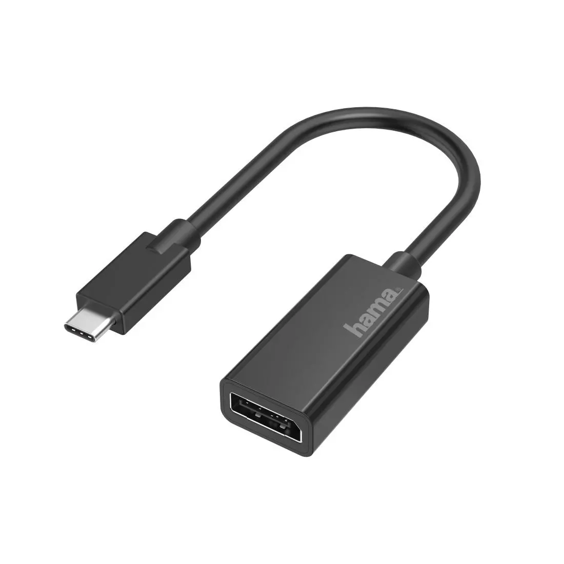Adaptor HAMA 200314, USB-C tată - DisplayPort mamă, Ultra HD, 4K, Negru
