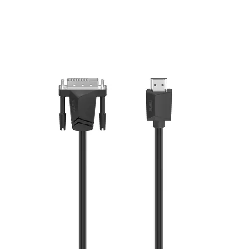 HAMA Кабел DVI мъжко - HDMI мъжко, Ultra-HD, 4K, 3м, Черен