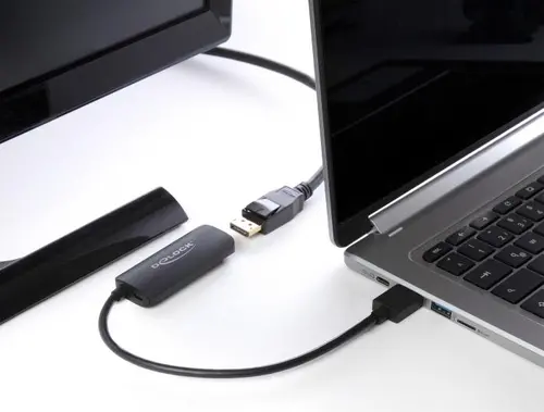 Αντάπτορας Delock 63206, HDMI-A αρσενικό - DisplayPort θηλυκό, 4K 60 Hz, Μαύρο - 4