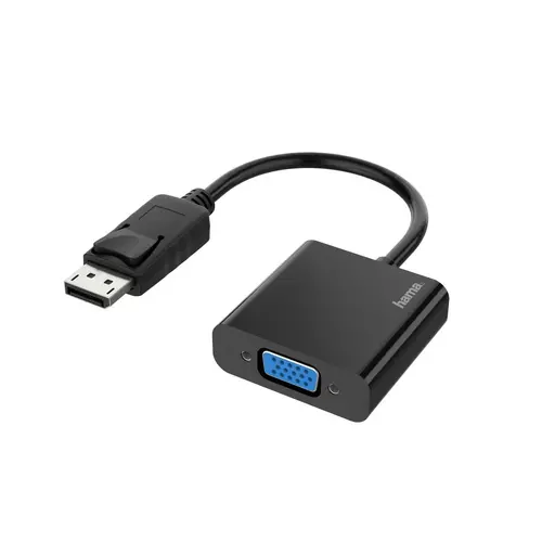 Αντάπτορας HAMA, DisplayPort αρσενικό - VGA θηλυκό, Full-HD 1080p, Μαύρο - 1