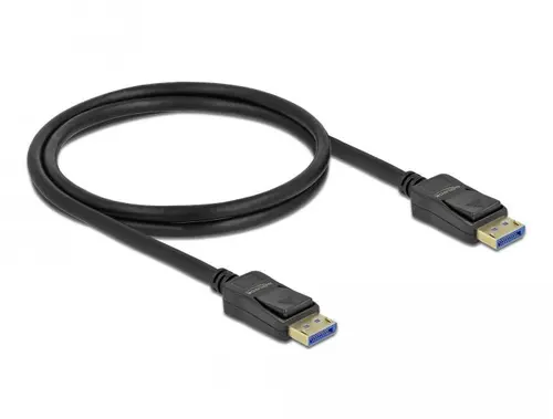 Cablu Delock DisplayPort 2.0 tată - DisplayPort tată, 1.0m, 10K, 54 Gb/s, Negru - 1