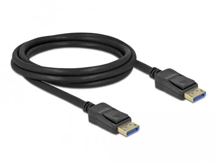 Cablu Delock DisplayPort 2.0 tată - DisplayPort tată, 2.0m, 10K, Negru