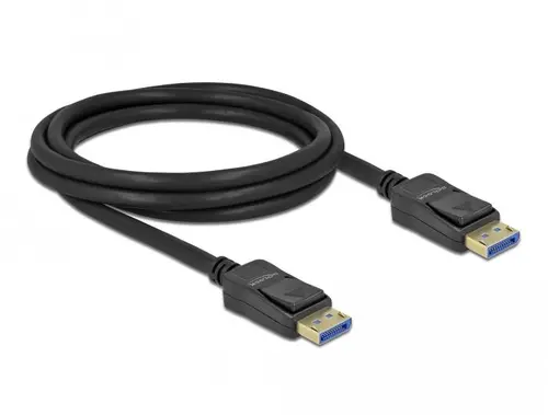 Καλώδιο Delock DisplayPort 2.0 αρσενικό - DisplayPort αρσενικό, 2.0m, 10K, Μαύρο - 1