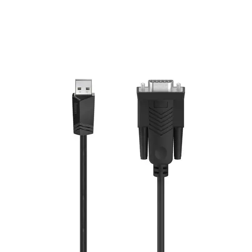 Cablu HAMA, USB - D-Sub (RS232) 9-Pin, 1.50 m, Negru - 1