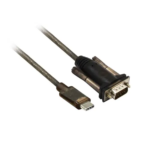 Convertor ACT AC6002, USB-C tată - RS232 tată, 9 pin, 1.5 m, Negru - 1