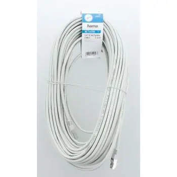 Мрежов кабел HAMA CAT 5e, F/UTP, RJ-45 - RJ-45, 30 m, Сив, Булк - image 2