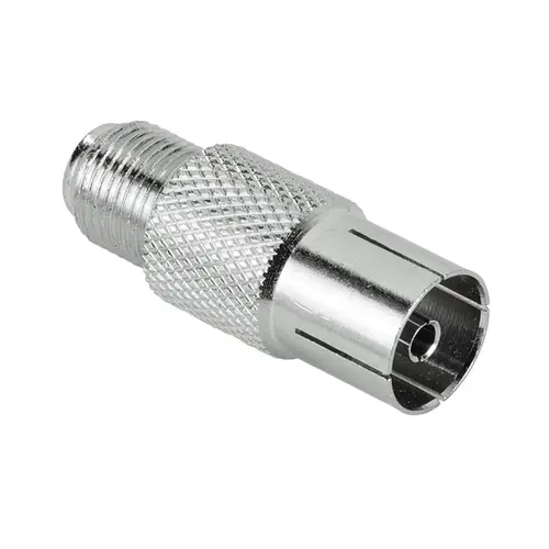 Conector de antenă HAMA 122488, F mamă - Coaxial mamă, Carcasă metalică - 1