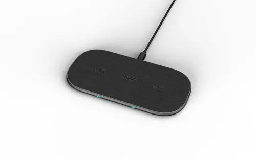 Încărcător wireless RAPOO XC260, Qi, Dublu, 7.5W/10W, Negru - 4