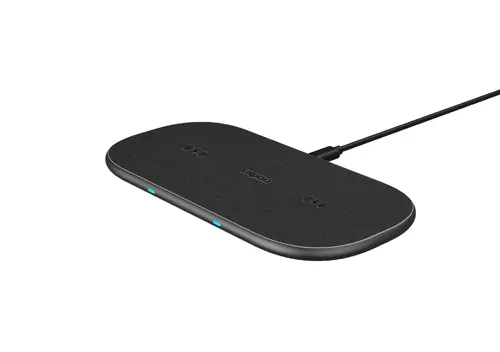 Încărcător wireless RAPOO XC260, Qi, Dublu, 7.5W/10W, Negru - 1