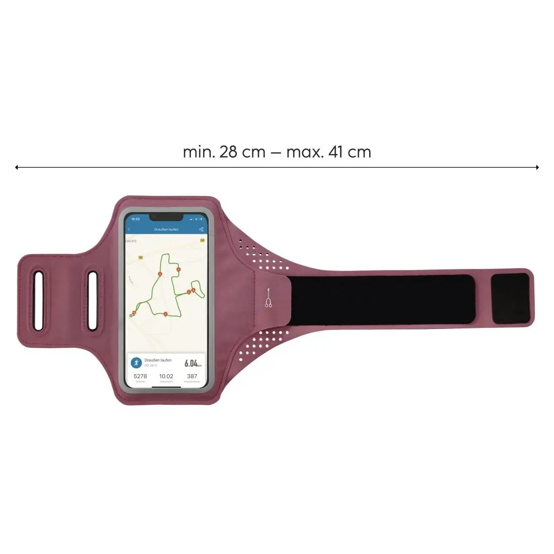 Husă sport pentru braț HAMA Finest Sports, Pentru telefoane XL, Roz - image 8
