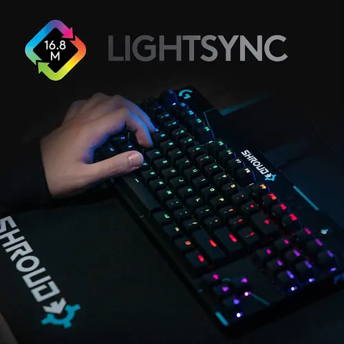 Геймърска механична клавиатура Logitech G Pro X Shroud Edition GX Red Switches - image 1