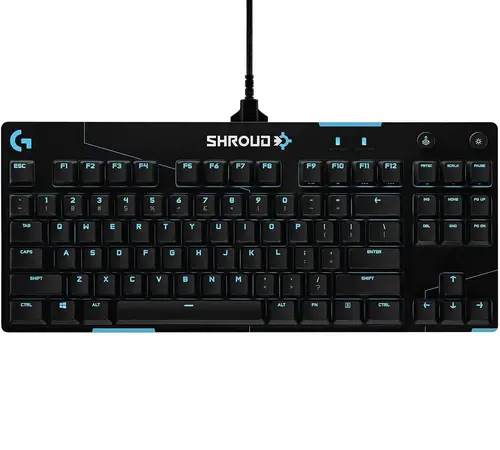 Геймърска механична клавиатура Logitech G Pro X Shroud Edition GX Red Switches
