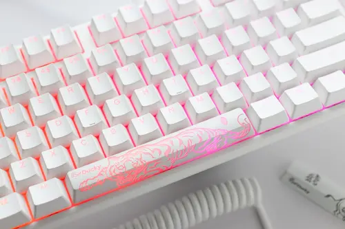 Геймърскa механична клавиатура Ducky One 3 Pure White TKL Hotswap Cherry MX Blue, RGB, PBT Keycaps - image 2