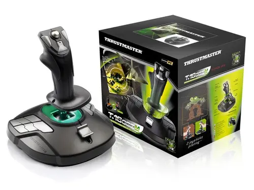 Жичен джойстик,  авиосимулатор Thrustmaster T-16000M  за PC, Черен - image 2