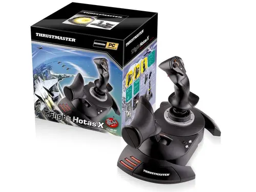 Жичен джойстик,  авиосимулатор Thrustmaster T.Flight Hotas X  за PC / PS3, Черен - image 1