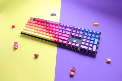 Капачки за механична клавиатура Ducky Afterglow, 108-Keycap Set ABS, Double-Shot, US Layout - image 11