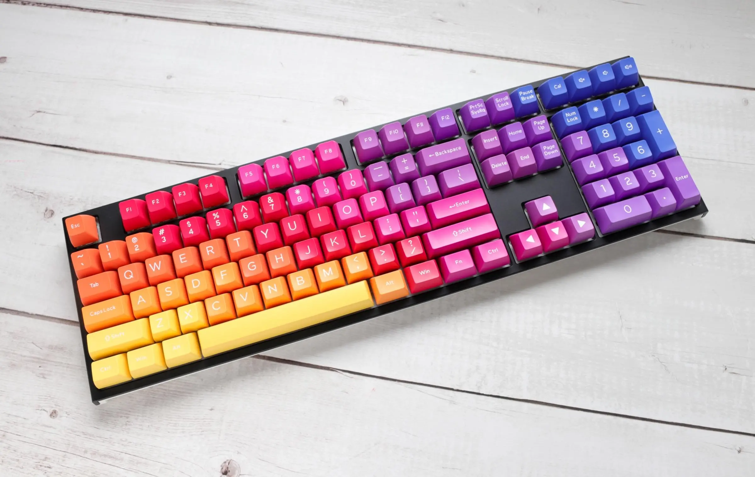 Капачки за механична клавиатура Ducky Afterglow, 108-Keycap Set ABS, Double-Shot, US Layout - image 4