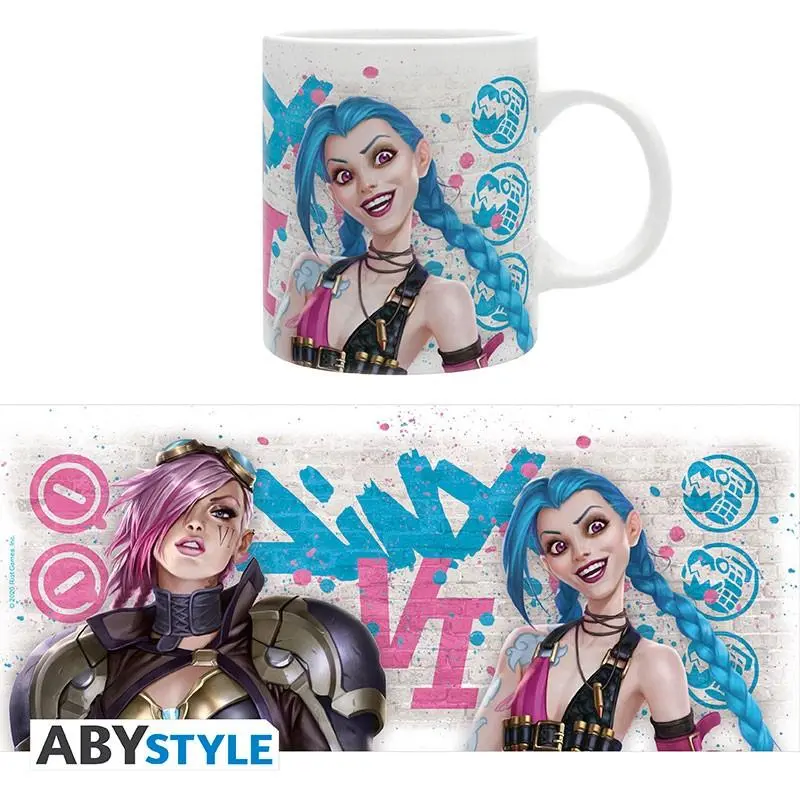 Чаша ABYSTYLE LEAGUE OF LEGENDS Vi vs Jinx, Бял - image 2