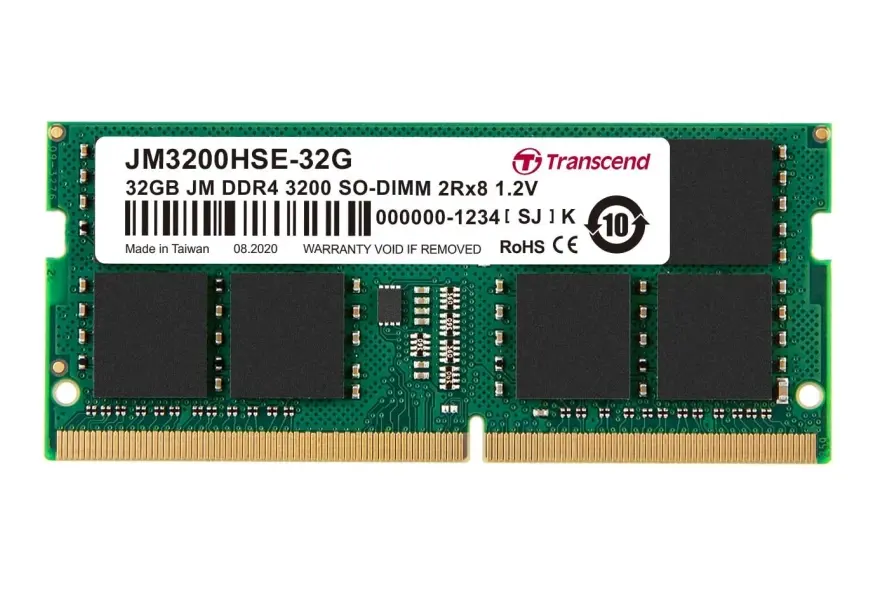 Memorie, Transcend 32GB JM DDR4 3200Mhz SO-DIMM 2Rx8 2Gx8 CL22 1.2V