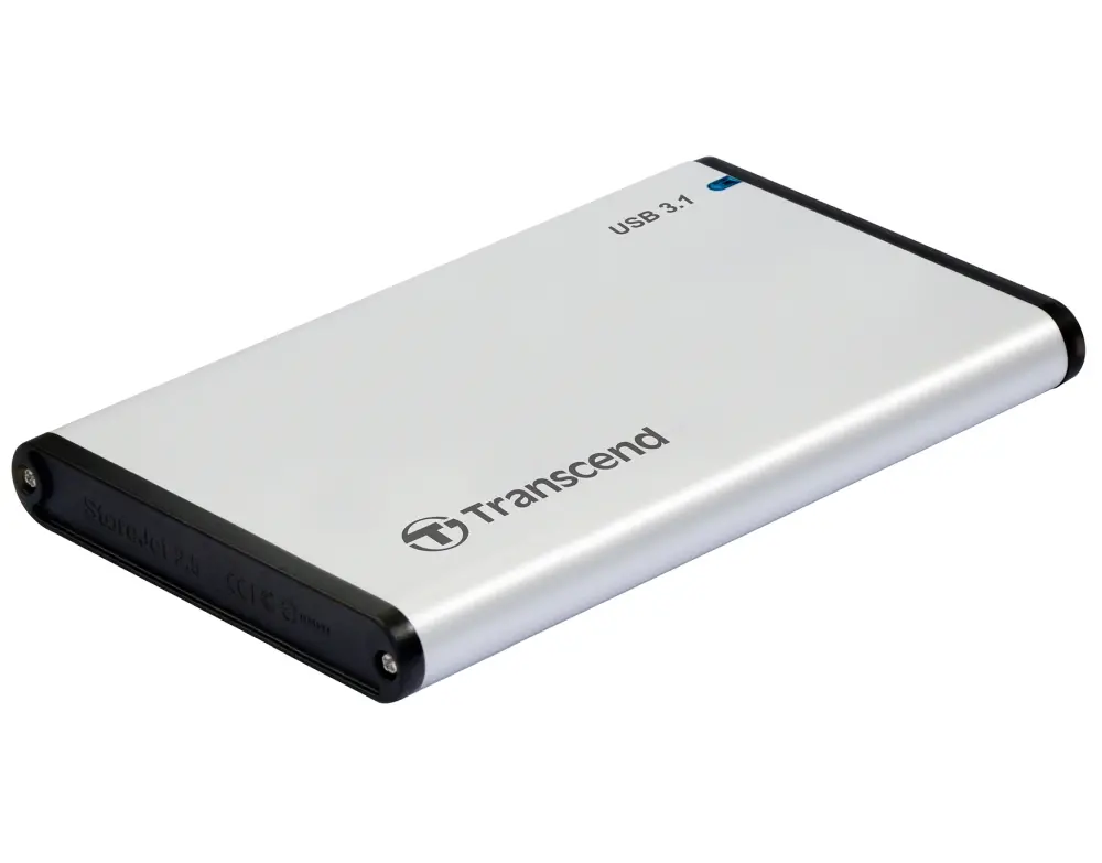 Θήκη σκληρού δίσκου, Transcend 0GB StoreJet 2.5" (SATA), USB 3.1, Αλουμινένιο περίβλημα - image 1