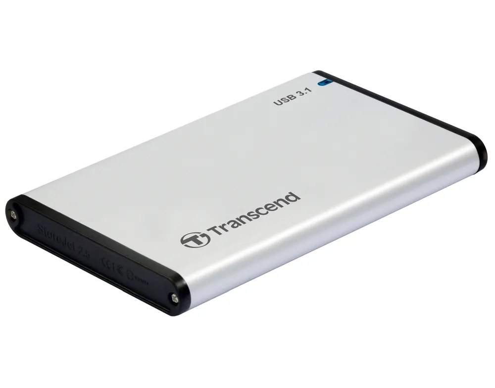 Кутия за твърд диск, Transcend 0GB StoreJet 2.5" (SATA), USB 3.1, Aluminum housing - image 1