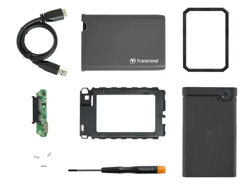 Θήκη σκληρού δίσκου, Transcend 0GB StoreJet 2.5" conversion kit, Ελαστική θήκη - 3