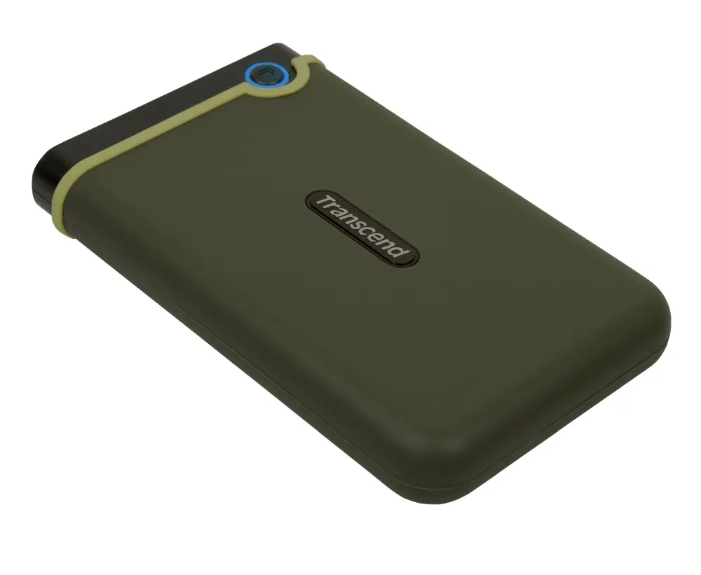 Твърд диск, Transcend 1TB, 2.5" Portable HDD, StoreJet M3, Military Green, Slim - image 1
