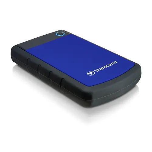 Твърд диск, Transcend 2TB, 2.5" Portable HDD, StoreJet H3, Blue, Anti-shock - image 1