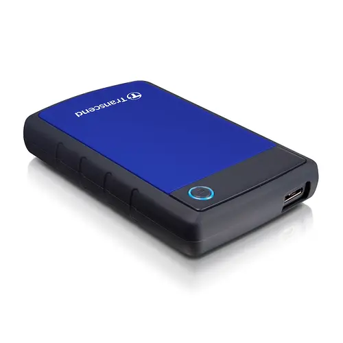 Твърд диск, Transcend 2TB, 2.5" Portable HDD, StoreJet H3, Blue, Anti-shock - image 2
