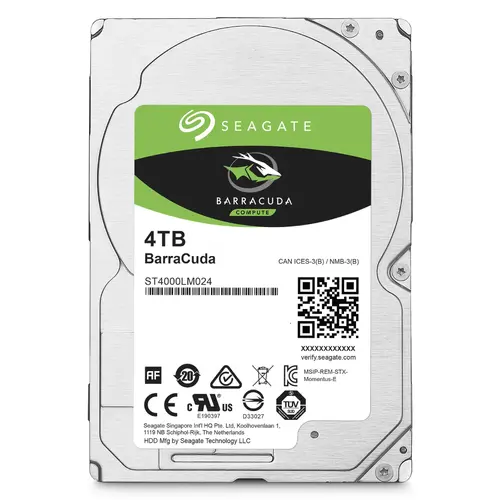 Hard disk, Seagate 4TB BarraCuda 2.5" SATA 6Gb/s 128MB 5400RPM - 1