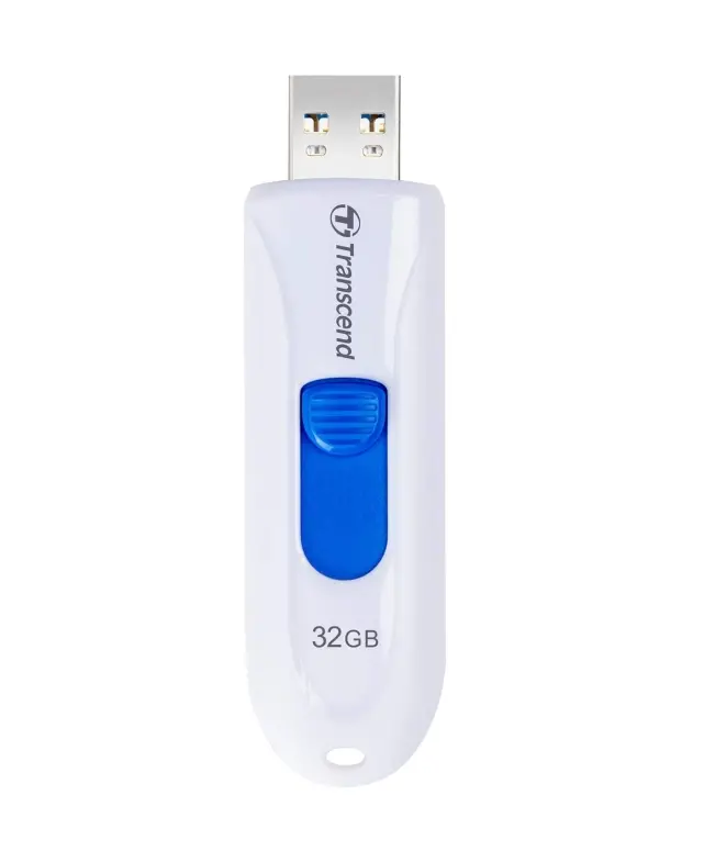 Μνήμη, Transcend 32GB, USB3.1, Pen Drive, χωρίς καπάκι, λευκό