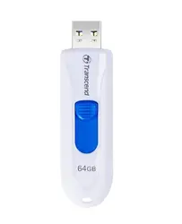 Памет, Transcend 64GB, USB3.1, Pen Drive, Capless, White