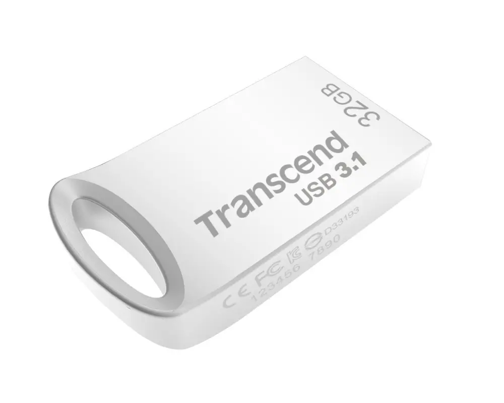 Памет, Transcend 32GB JETFLASH 710, USB 3.1, Silver Plating - image 2