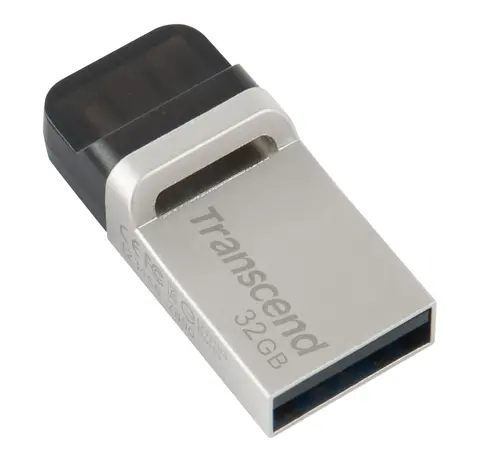 Памет, Transcend 32GB, JF880, OTG, USB3.0, Silver - image 1