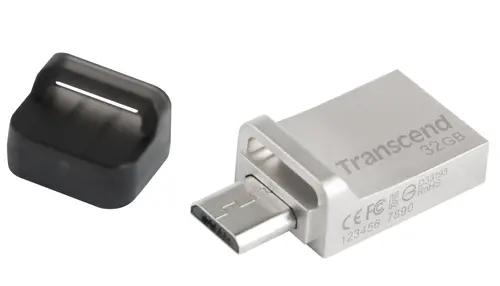 Памет, Transcend 32GB, JF880, OTG, USB3.0, Silver - image 6