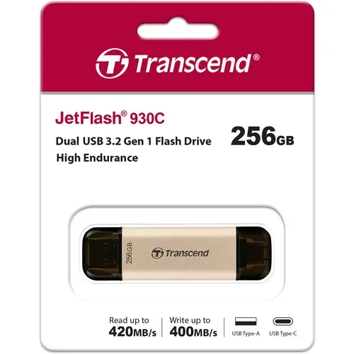 Памет, Transcend 256GB, USB3.2, Pen Drive, TLC, High Speed, Type-C - image 3
